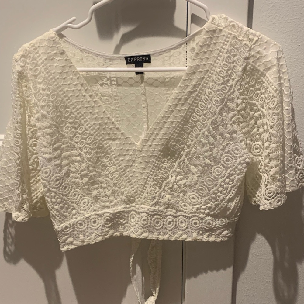 Crop top white Express Junior top